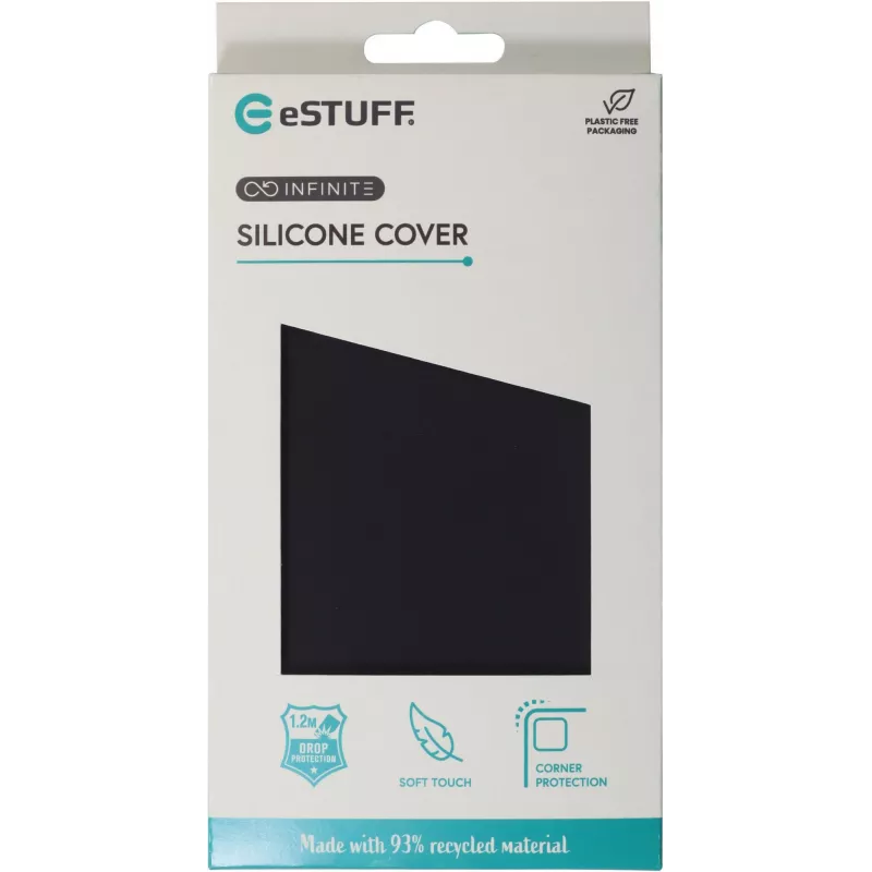 eSTUFF ES67 mobilā tālruņa maciņš 15,5 cm (6,1 collas) Vāks Melns
