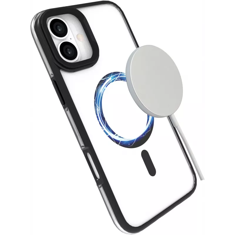 eSTUFF ES67141100 mobilā tālruņa maciņš 15,5 cm (6,1 collas) vāciņš Caurspīdīgs, melns