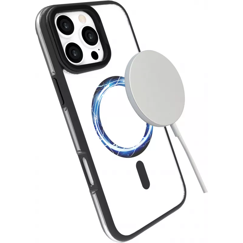 Apvalks eSTUFF ES67141102 iPhone 16 Pro 6.3 collas Caurspīdīgi melns