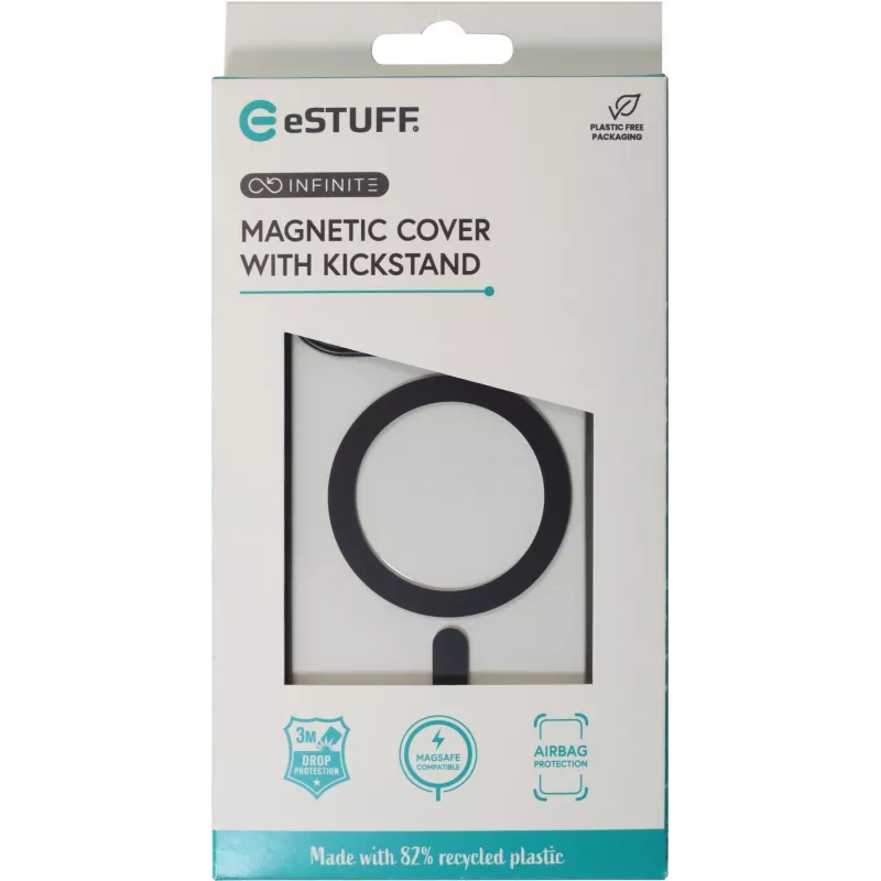 Apvalks eSTUFF ES67141102 iPhone 16 Pro 6.3 collas Caurspīdīgi melns