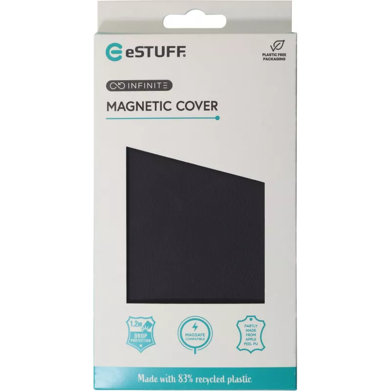 eSTUFF ES67160020 mobilā tālruņa maciņš 15,5 cm (6,1 collas) Apvalks Melns