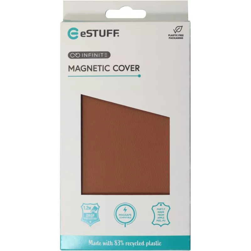 eSTUFF ES67160025 mobilā tālruņa maciņš 15,5 cm (6,1 collas) Vāciņš Brūns