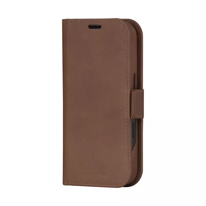 Folio Case dbramante1928 Lynge MagSafe iPhone 16 Pro Dark Tan