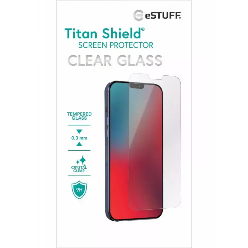 eSTUFF ES501150 mobilo tālruņu ekrāna/aizmugures aizsargstikls Caurspīdīgs ekrāna aizsargs Apple 1 gab.