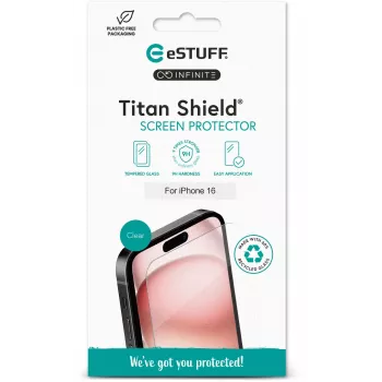 eSTUFF ES501420 mobilā tālruņa ekrāna/aizmugures aizsargs Caurspīdīgs ekrāna aizsargs Apple 1 gab.