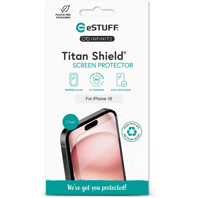 eSTUFF ES501420 mobilā tālruņa ekrāna/aizmugures aizsargs Caurspīdīgs ekrāna aizsargs Apple 1 gab.