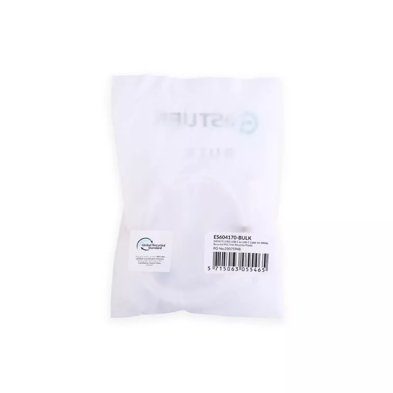 eSTUFF ES604170-BULK USB kabelis USB 2.0 1 m USB C Balts