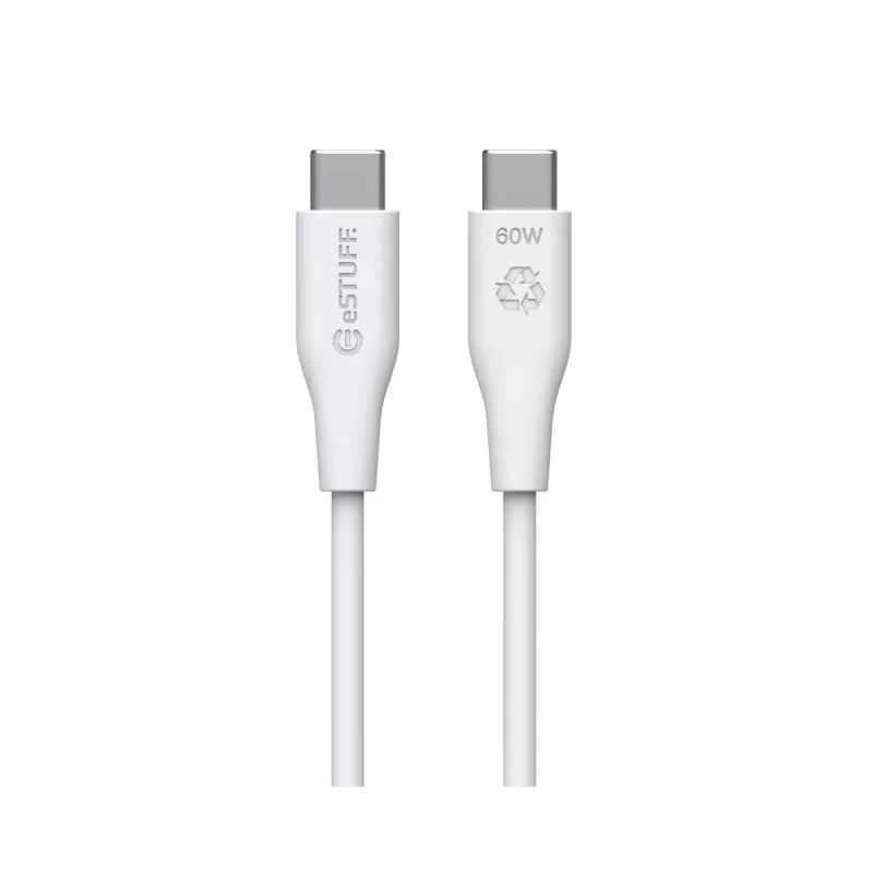 USB kabelis eSTUFF ES604270-BULK 2 m USB C balts USB 2.0 0,48 Gbit/s