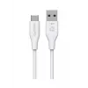 eSTUFF ES605170-BULK USB kabelis USB 2.0 1 m USB C USB A Balts