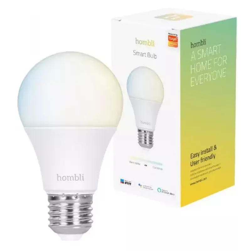 Viedā spuldze Hombli E27 9W Wi-Fi balta