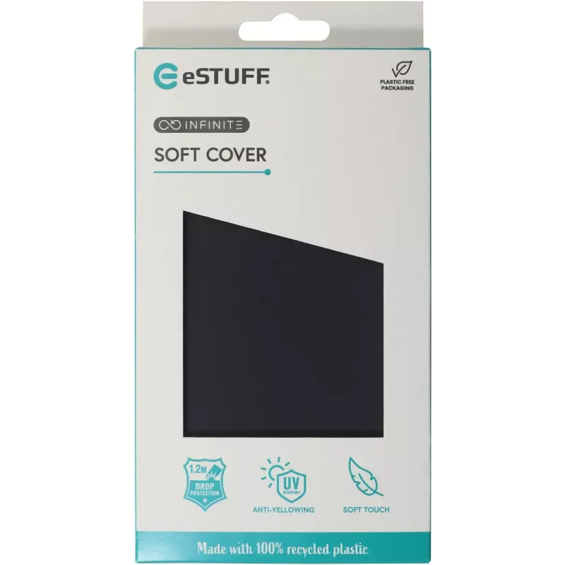 eSTUFF ES67101054 mobilā tālruņa vāciņš 15,5 cm (6,1 collas) Vāciņš Melns