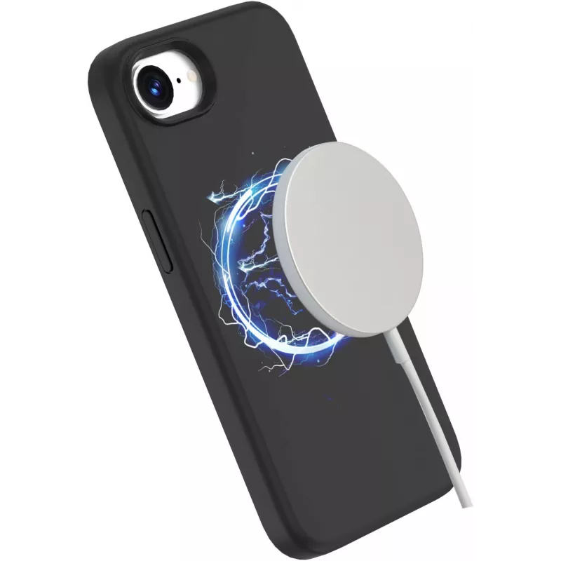 Magnetic Cover eSTUFF INFINITE GRS ROME priekš iPhone 16e melnā krāsā