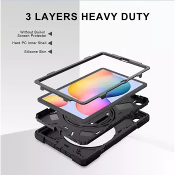 Vāciņš eSTUFF AUSTIN Defender vāciņš Samsung Galaxy Tab S6 Lite 2022/2020 melns