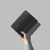eSTUFF SEATTLE Penālis iPad Air 5/4 10.9 2022/2020 — melna PU āda