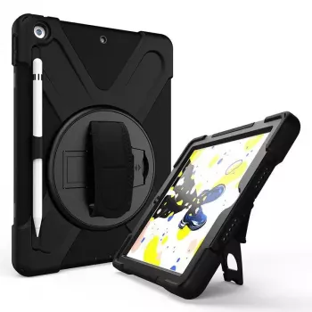 eSTUFF CHICAGO Full Body Defender vāciņš iPad 10.2 Melns