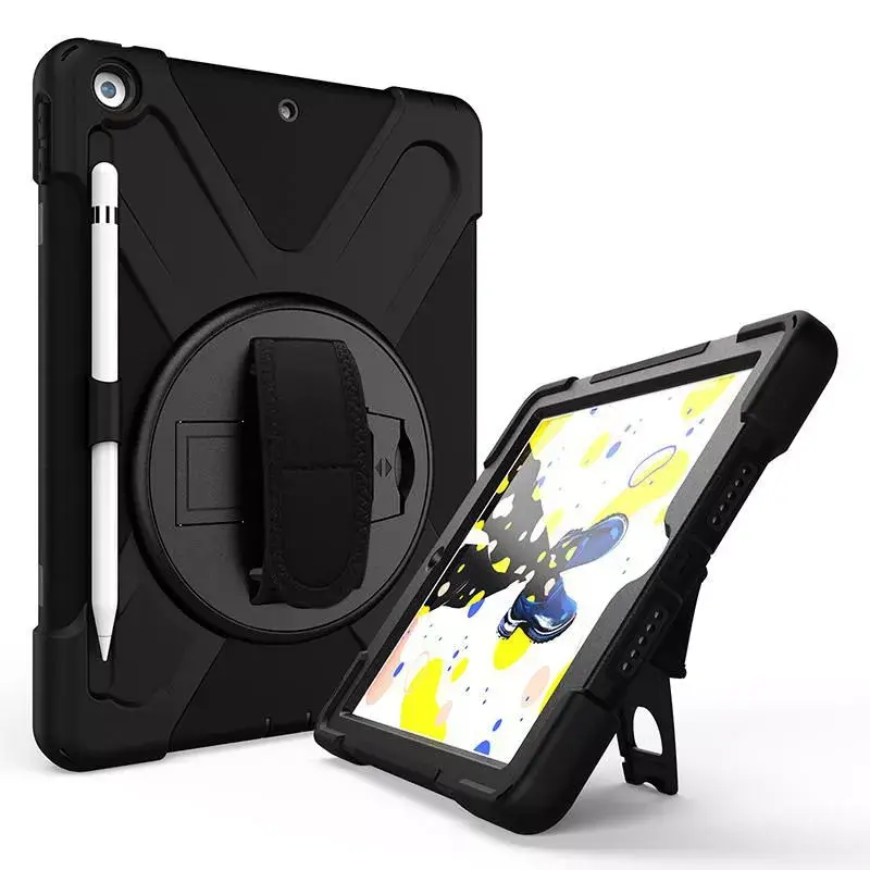 eSTUFF CHICAGO Full Body Defender vāciņš iPad 10.2 Melns