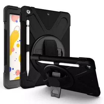 eSTUFF CHICAGO Full Body Defender vāciņš iPad 10.2 Melns