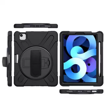 eSTUFF AUSTIN Defender Case for iPad Pro 11 2022/2020/2018/Air 5/4 10.9 - Melns