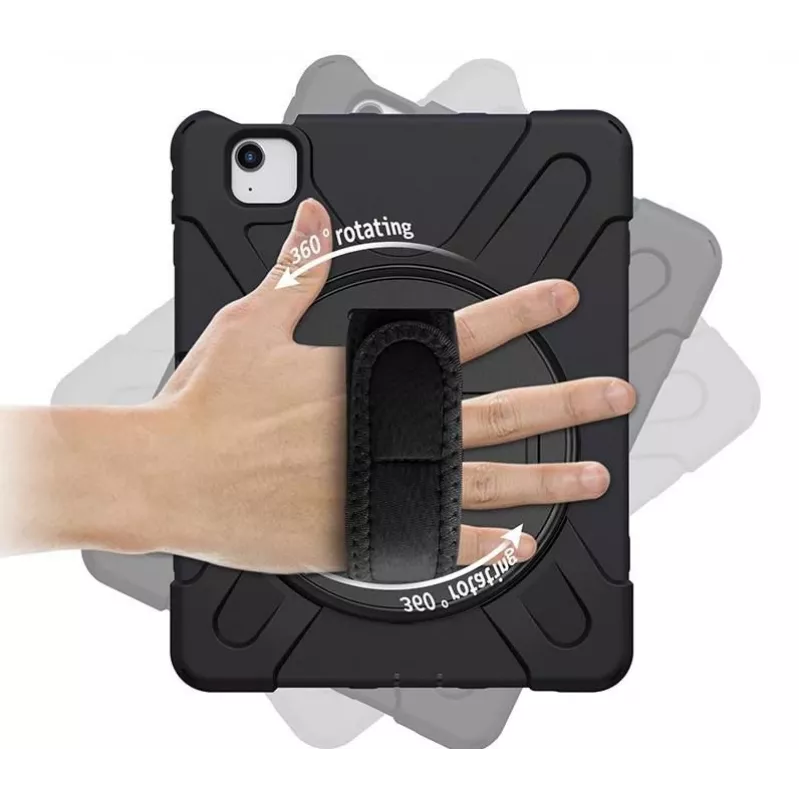 eSTUFF AUSTIN Defender Case for iPad Pro 11 2022/2020/2018/Air 5/4 10.9 - Melns