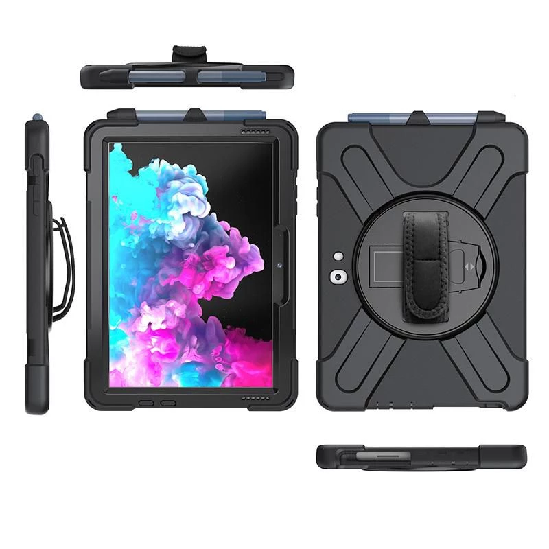 Vāciņš eSTUFF AUSTIN Defender Case priekš Microsoft Surface Go 3/Go 2/Go Melns