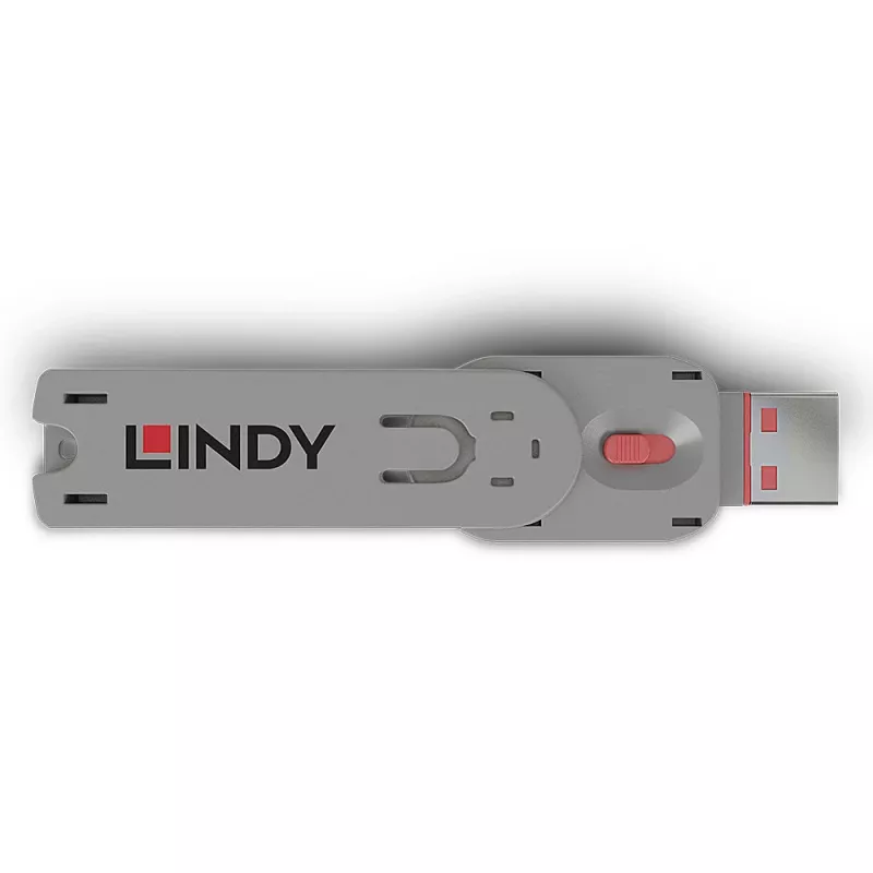Porta bloķētāja atslēga Lindy USB Type A Port Blocker Key rozā krāsā