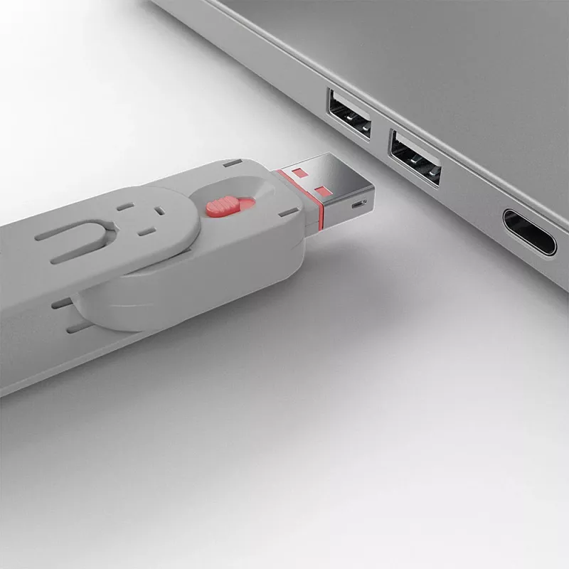Porta bloķētāja atslēga Lindy USB Type A Port Blocker Key rozā krāsā