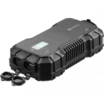 Sandberg auto startera ārējais akumulators 10000 mAh USB Type-A Type-C melns