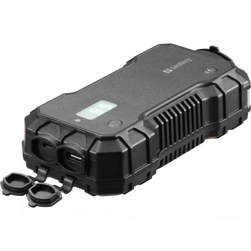 Sandberg auto startera ārējais akumulators 10000 mAh USB Type-A Type-C melns