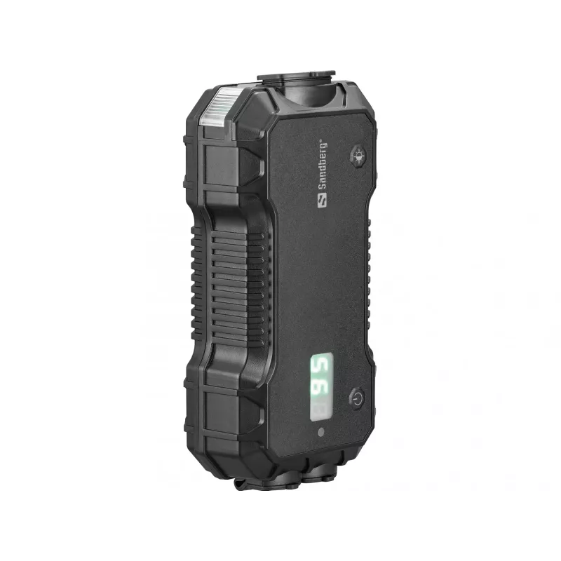 Sandberg auto startera ārējais akumulators 10000 mAh USB Type-A Type-C melns