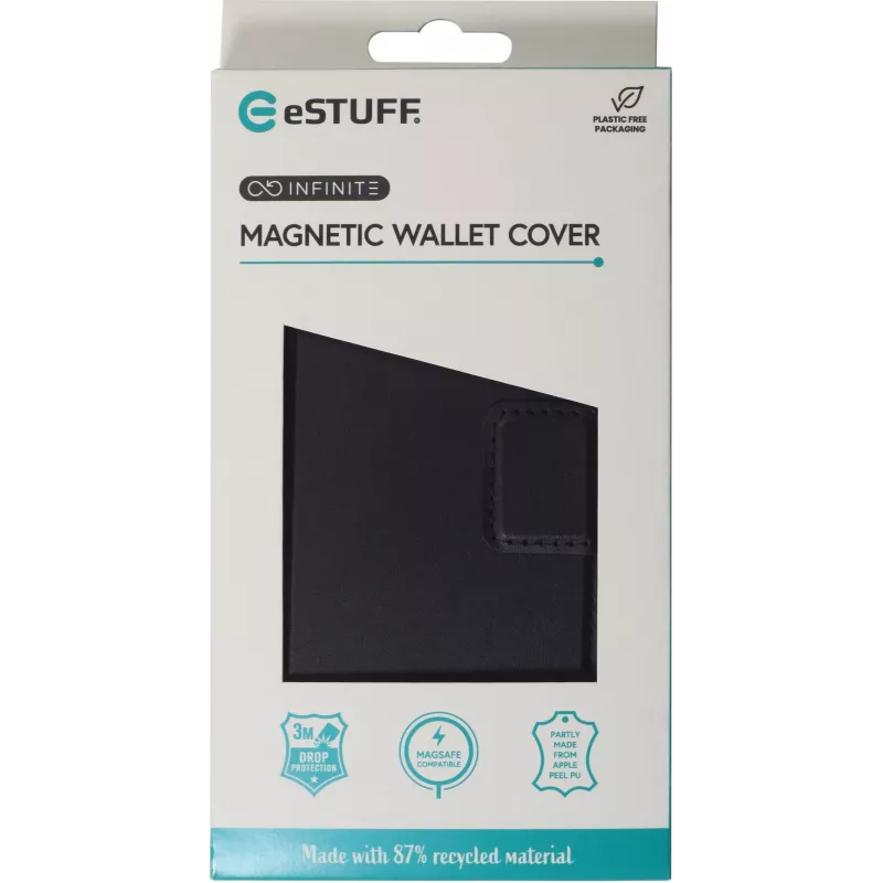 eSTUFF ES67160105 mobilā tālruņa maciņš 17,5 cm (6,9 collas) maciņa tipa vāciņš melns