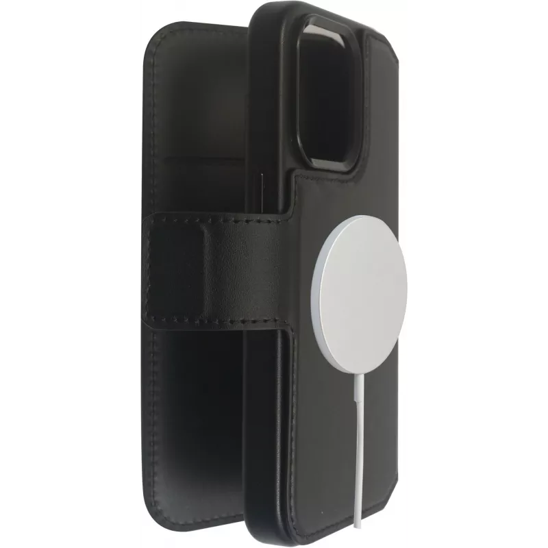 Wallet case eSTUFF iPhone 16 Pro 6.3 inch Melns 3 card pockets