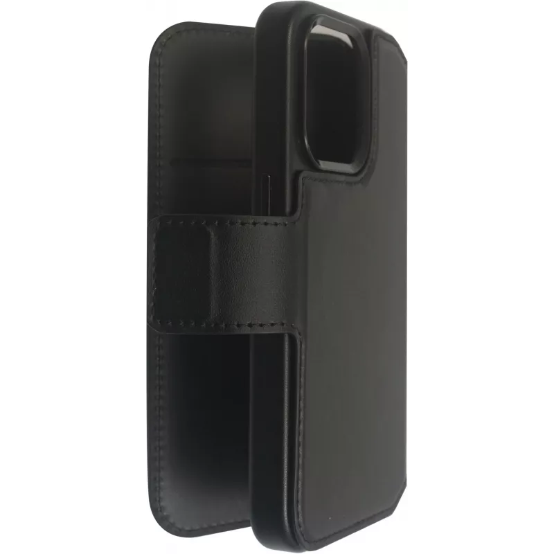 Wallet case eSTUFF iPhone 16 Pro 6.3 inch Melns 3 card pockets