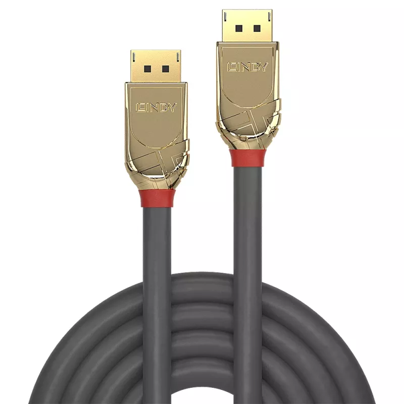 Lindy 7.5m DisplayPort 1.2 kabelis, Gold Line