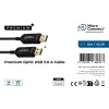 USB kabelis Microconnect USB3.0AA10BOP 10 m USB 3.2 Gen 1 Melns