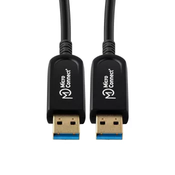 Microconnect USB3.0AA15BOP USB kabelis USB 3.2 Gen 1 (3.1 Gen 1) 15 m USB A Melns