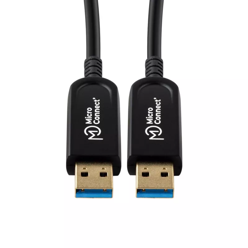 Microconnect USB3.0AA15BOP USB kabelis USB 3.2 Gen 1 (3.1 Gen 1) 15 m USB A Melns