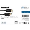 Microconnect USB3.0AA15BOP USB kabelis USB 3.2 Gen 1 (3.1 Gen 1) 15 m USB A Melns