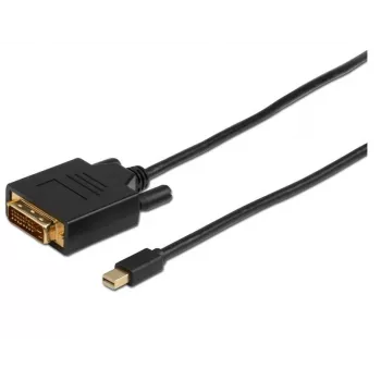 Microconnect MDPDVI1B video kabeļa adapteris 1 m Mini DisplayPort-DVI-D melns