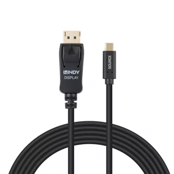 Lindy 3m USB Type C uz DisplayPort 4K60 adaptera kabelis ar HDR