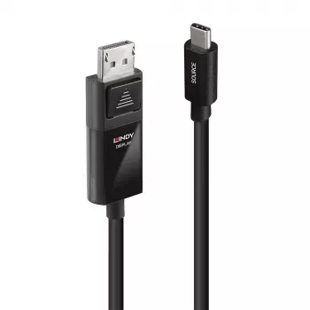 Lindy 1 m USB Type-C uz DP 8K60 adaptera kabelis