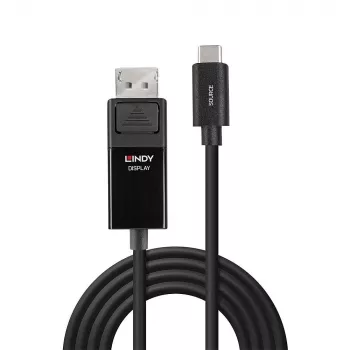 Lindy 1 m USB Type-C uz DP 8K60 adaptera kabelis