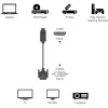 Video kabeļa adapteris Techly ICOC-HDMI-D-045 5 m DVI-D, melns
