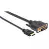 Video kabeļa adapteris Techly ICOC-HDMI-D-045 5 m DVI-D, melns