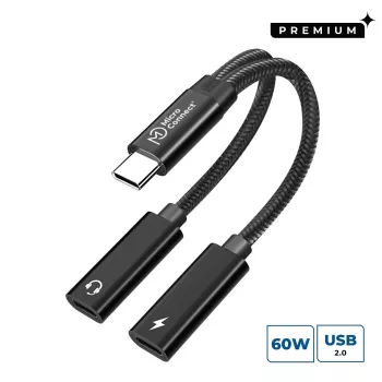 Microconnect MC-USBC-CFCF USB kabelis USB 2.0 0,13 m Sudraba krāsā