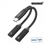 Microconnect MC-USBC-CFCF USB kabelis USB 2.0 0,13 m Sudraba krāsā