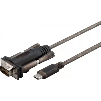 Microconnect USB3.1CRS232 seriālais kabelis melns 1 m USB C DB9