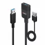 Lindy 35 m hibrīda USB 3.2 Gen 2 A tipa kabelis, melns ABS