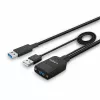 Lindy 35 m hibrīda USB 3.2 Gen 2 A tipa kabelis, melns ABS
