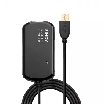 Lindy 8m USB 2.0 aktīvais pagarinātājrumbulis Pro