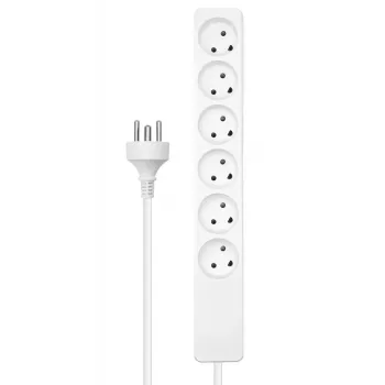 Microconnect MC-GRU0605DKW strāvas pagarinātājs 5 m 6 maiņstrāvas kontaktligzdas Iekštelpām Balts
